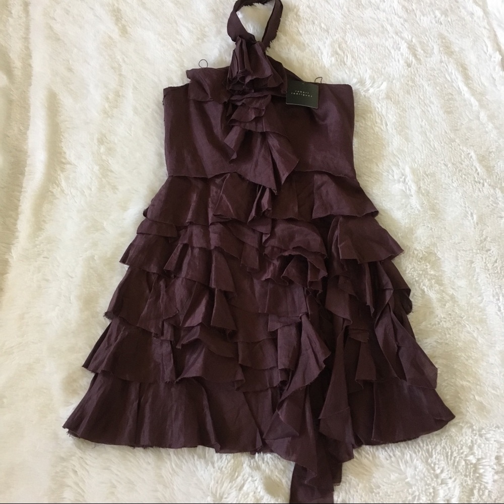NWT Robert Rodriguez halter ruffle dress - Picture 4 of 8